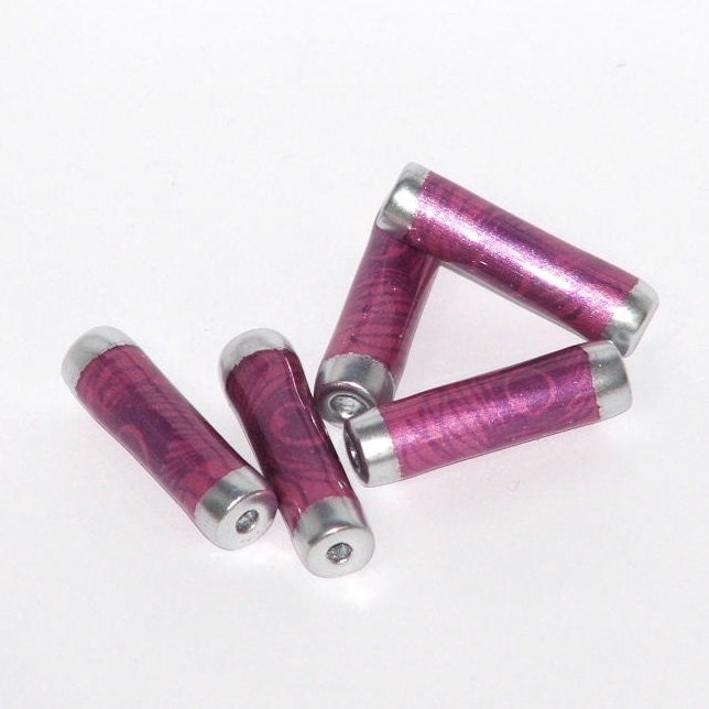 Paper Beads - Pink Peacock mini bag