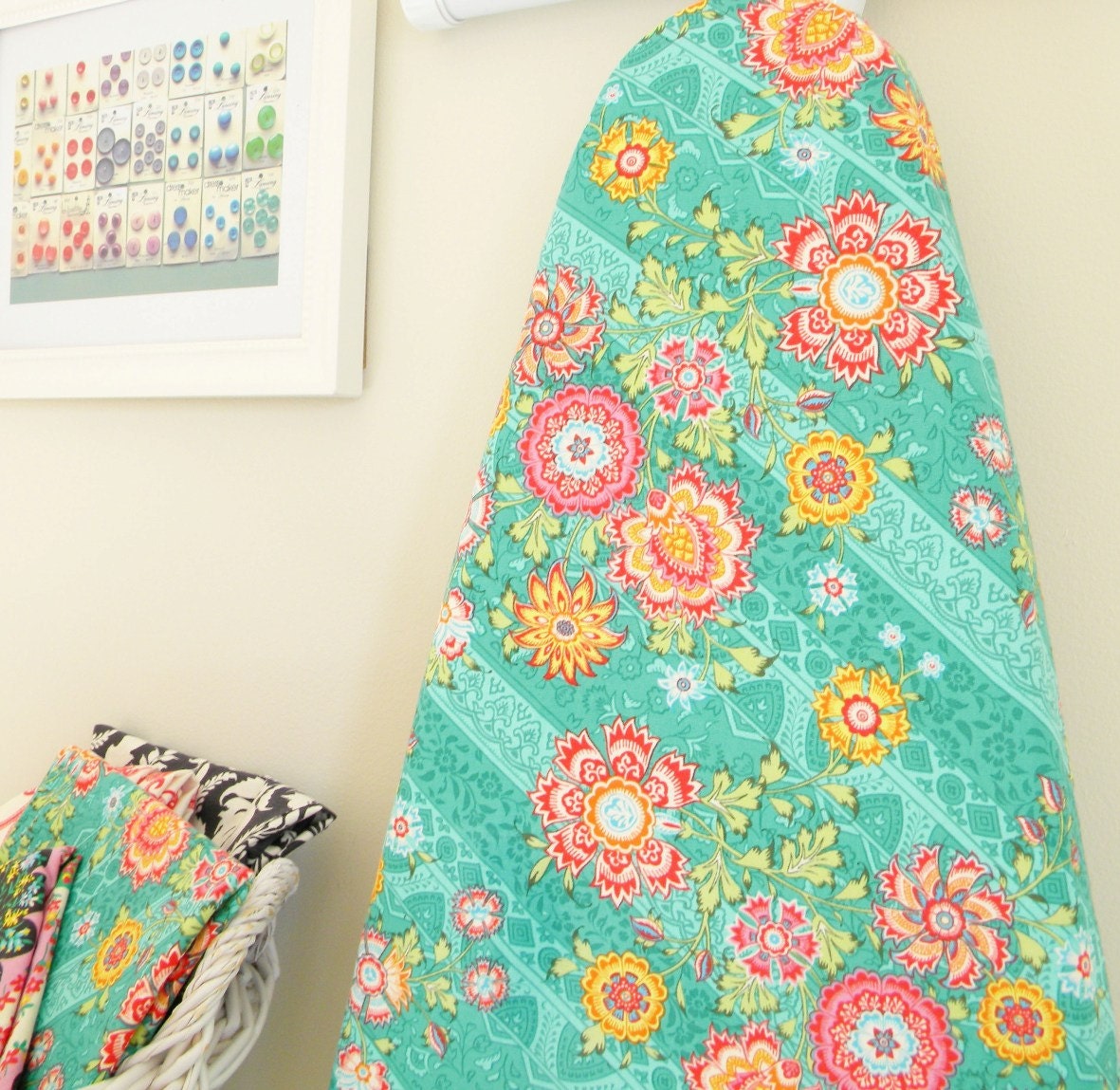 Ironing Board Cover - Heirloom in Jade - Amy Butler - Lark