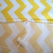 LAST ONE - Chevron Ironing Board Cover in Yellow and White - discontinued fabric