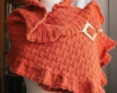 Shawl Knitting Pattern - Rococo Shawl - PDF Electronic Delivery - Winter Shawl, Wrap, Scarf Pattern