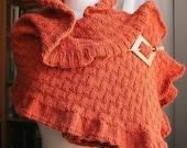 Fall Autumn Fashion - Knitting Pattern - Rococo Shawl / Wrap by Elena Rosenberg - PDF Electronic Delivery - AtelierTPK