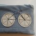 little bike repurposed leather pouch