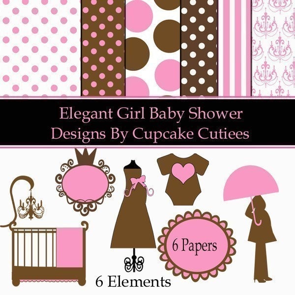 elegant baby shower clip art - photo #1