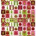 Winter Owls and Trees Digital Collage Sheet 1 inch Square Tiles 1 X 1