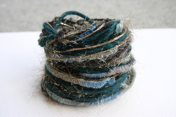 Elegant golden forest princess specialty yarn fiber by bluehollow