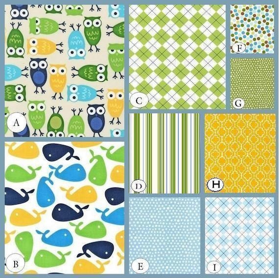 Custom Crib Bedding Set-YOU DESIGN -choose your fabric-Urban Zoology for the Boys