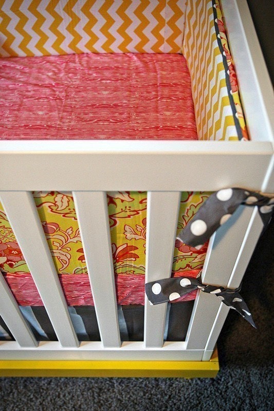Add PIPING to any Crib Bumper - You choose the fabric