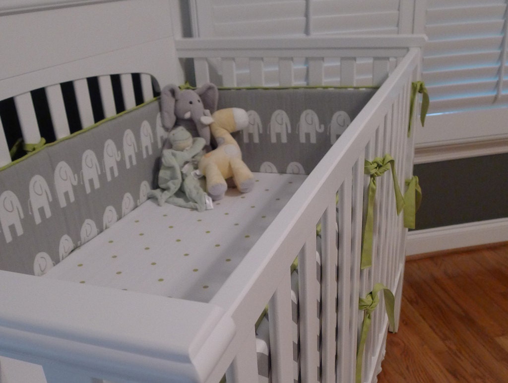 Add PIPING to any Crib Bumper - You choose the fabric