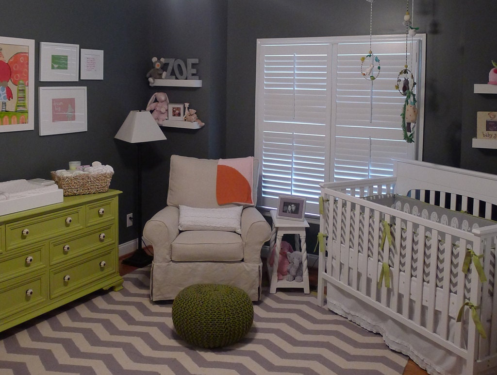 BUMPER and SKIRT -  2 Pc. Baby Bedding Set