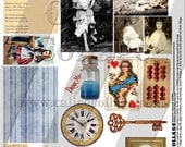 The Real Alice - Digital Collage Sheet - Misc Sizes 373