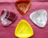 Triangle Yellow, White, Pink and White, Orange Fused Glass Bowl/Dish