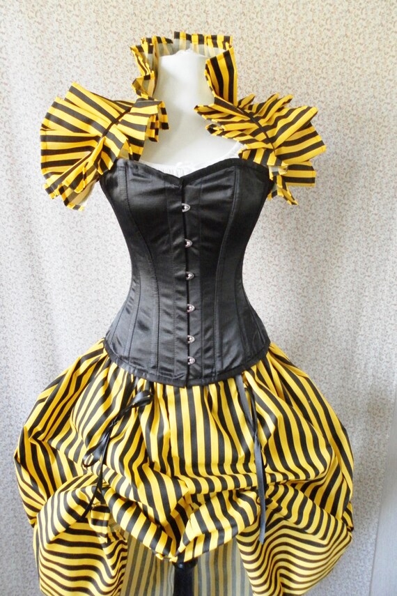 Bumble Bee Corset Outfit-Whole Corset Outfit-MADE FOR BUYER