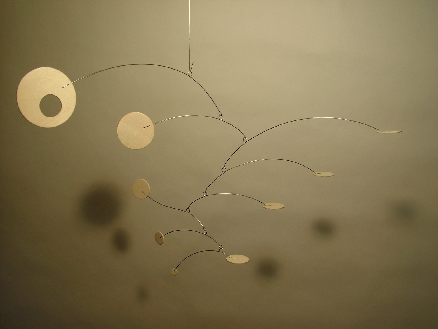 Hanging Modern Art  -  Wooden Baby Mobile - Eclipse for Nursery