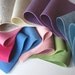 Wool Felt Set, Pastel Harmony Felt Set, Wool-Blend Heather Felt Sheets Plus 100% Merino Wool Sheets Set