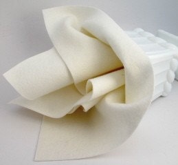 100% Wool Felt 18 Inch Square White Craft Sewing Waldorf Supply