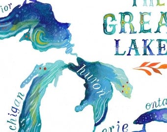 The Great Lakes 8x10 - horizontal