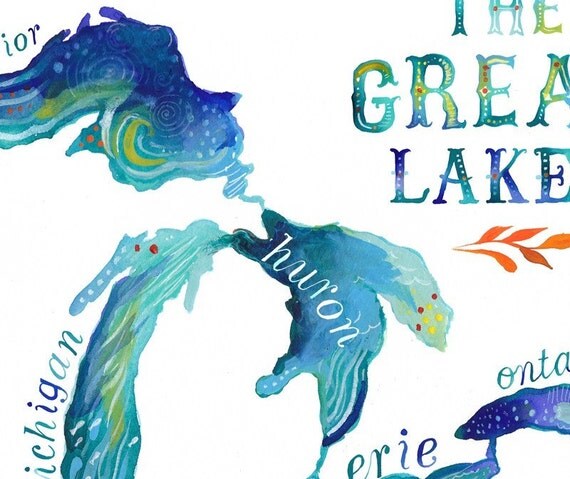 The Great Lakes 8x10 - horizontal
