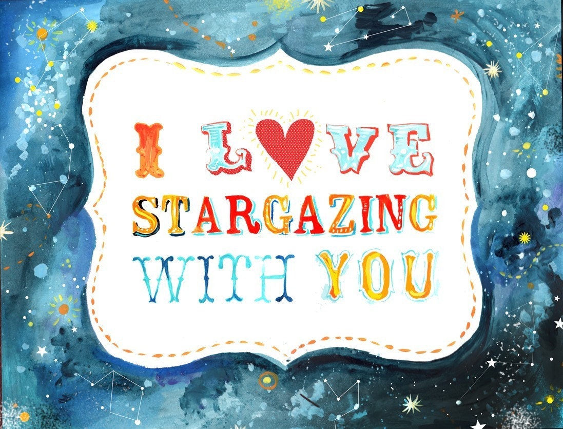 Stargazing - 8x10 print - horizontal
