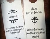 Door Hangers for Out of Town Wedding Guests - Standard Design