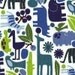 Store Closing Sale- Last Yard 2D Zoo in Pool Blues