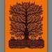 Unique gift - Handmade Artful Papercutting silhouette Art Work - Tree of joy