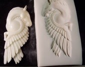 Pegasus - Hard Polymer Clay mold 1 1/4 x 2 3/4" Horse