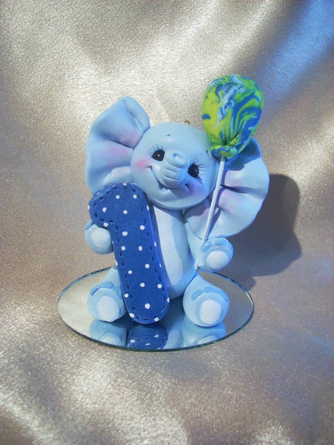 elephant cake topper Christmas ornament