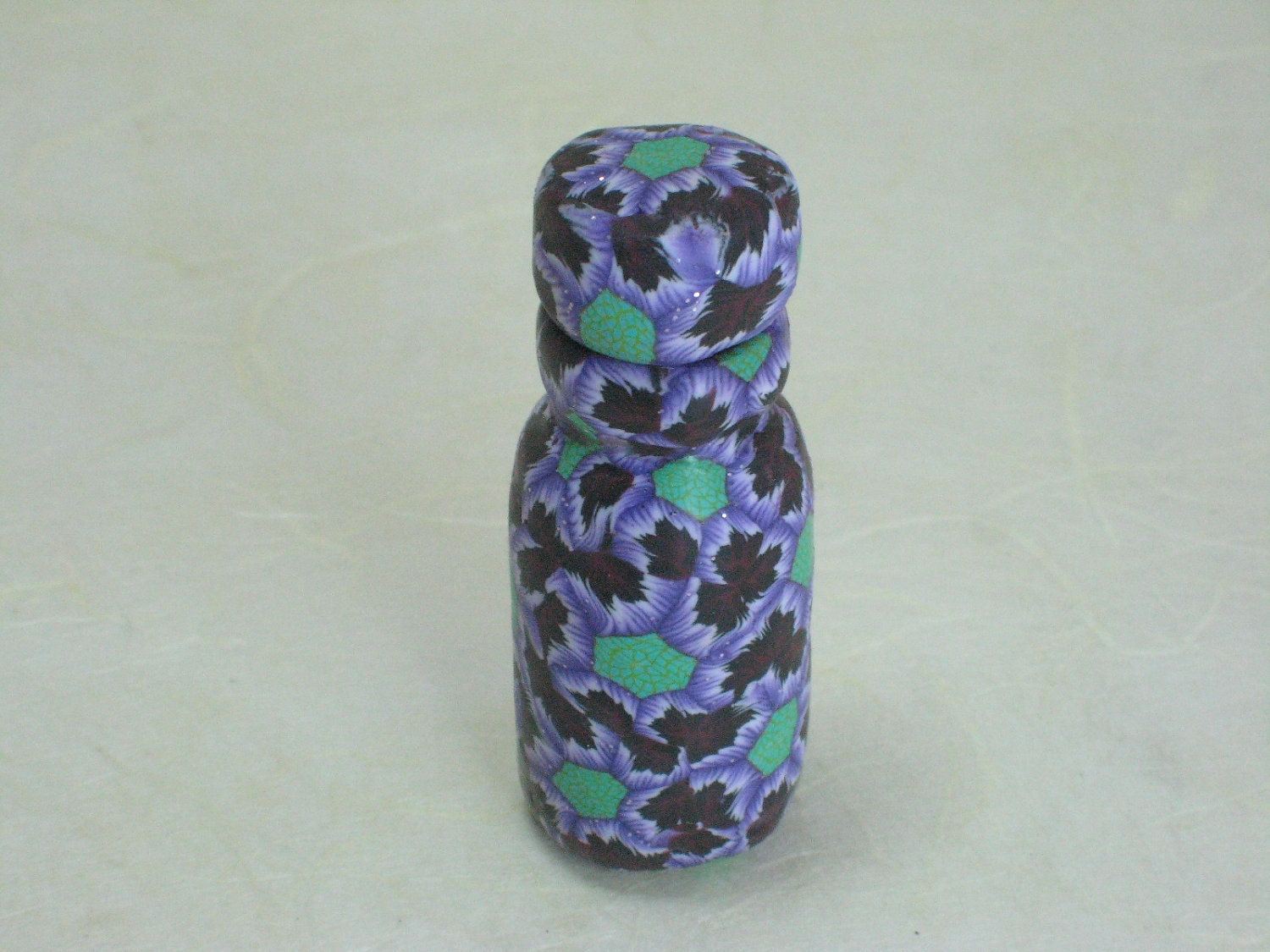 Polymer Clay Mini Perfume Bottle - Purple Dreams
