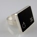 Computer Key Jewelry - Custom Made to Order- Sterling Black or White Command Key Ring