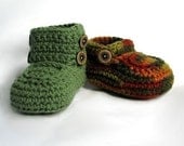 Instant digital download Supplies Crochet Pattern Booties Baby Boys Boots pdf