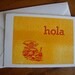 Hola Summer Pool Single Letterpress Card