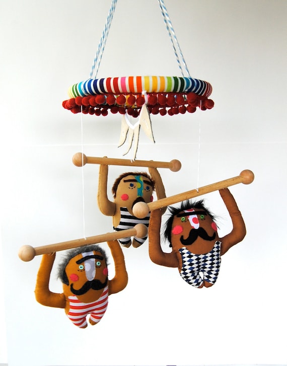 Baby Mobile --- Strong Men ---Made to order