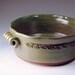 Handmade Mini Casserole Dish in Green Satin