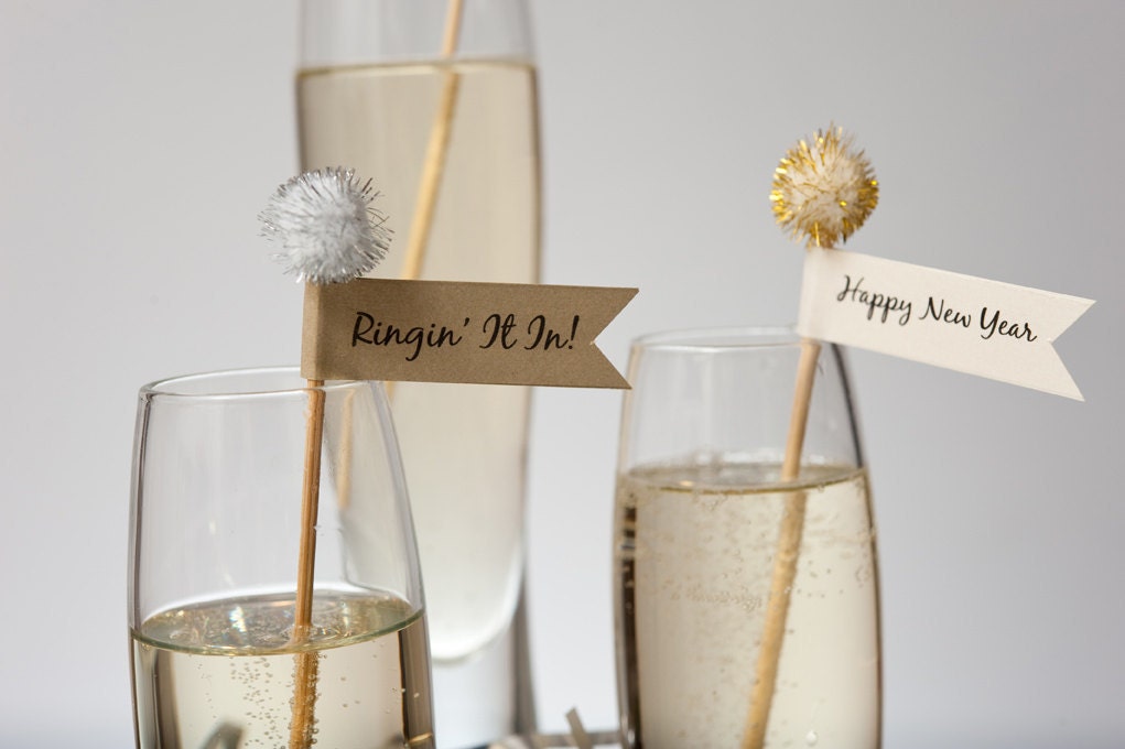 New Year Drink Stirrer - Swizzle Stick - Stir Stick
