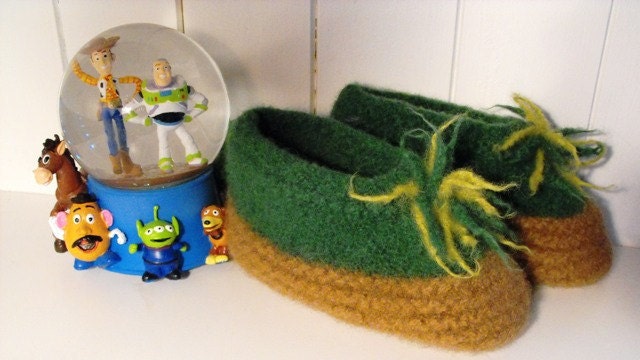 Childrens Wool Felted Slippers