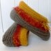Felted Wool Knitted Slippers for Women