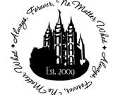 SALE- CUSTOMIZED LDS Temple Vinyl Wall/ Tile Decal- Over 40 Temples Available- Buy 2 Get 1 Free