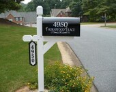 Custom Mailbox Address Vinyl Decal with Your Choice of Font, Flourish, Text, and Color