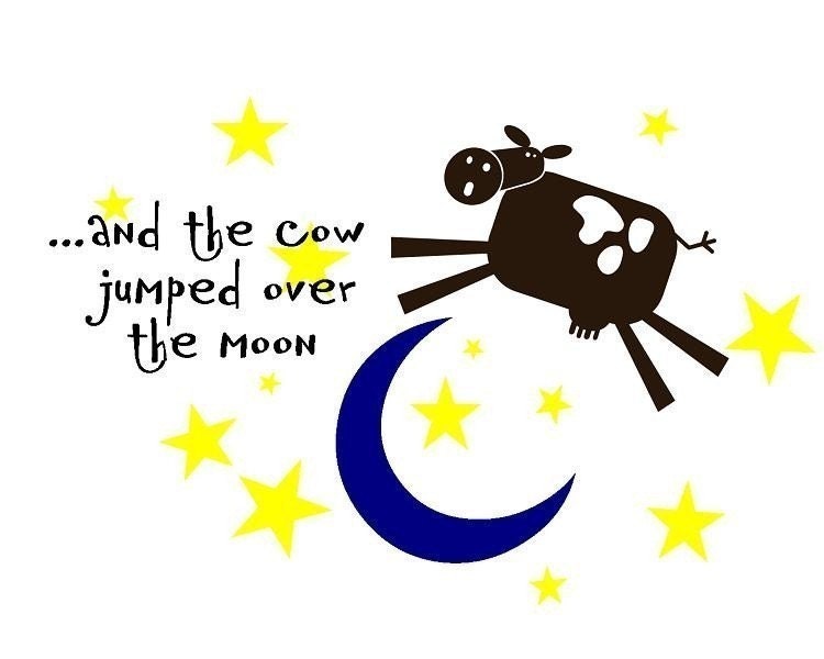 cow jumping clipart - photo #31