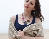 Mixed Media Adjustable necklace