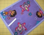 Purple Dora the explorer TRAVEL chalkboard mat placemat (a)