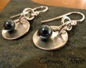 Little Silver Dome Earrings by Carmen Bowe