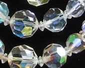 Vintage Coro  Necklace 3 Strand Austrian Crystal