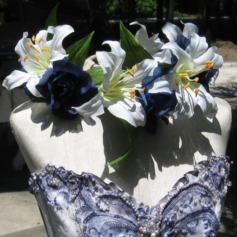 Gothic Wedding Gown Hand Painted