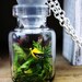 CUSTOM ORDER FOR Jessica - Woodland Terrarium Necklace: Mini Bird Diorama Featuring The American Goldfinch