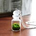 25% off SALE Sterling Silver Terrarium Necklace Vial