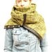 Chunky wool circular infinity scarf