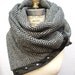 Reserved for HenriettaDevine Herringbone Chunky wool circular infinity scarf
