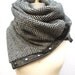 Reserved for HenriettaDevine Herringbone Chunky wool circular infinity scarf