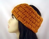 Hand Knit Ear Warmer Headband in Wool Custom
